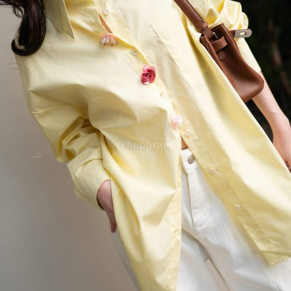 Yellow Button-Up Shirt - Picture 3 of 7